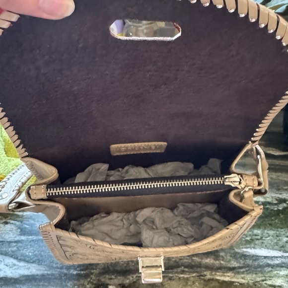 Origenes by David Luna Hand-Tooled Leather Crossbody Bag - Picture 7 of 7